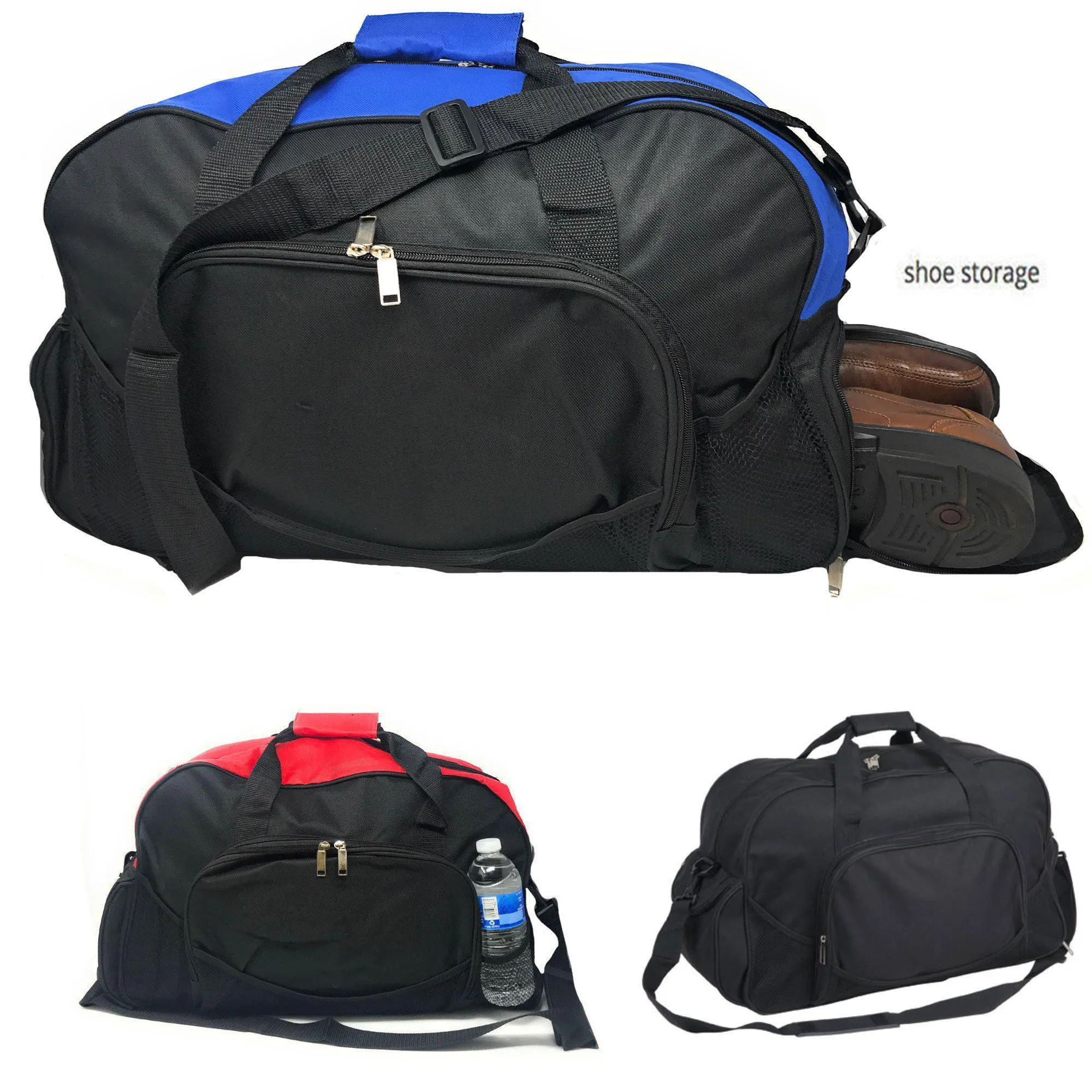 21 inch Duffle Bags W/ Shoe Storage Pocket Travel Sport Gym Carry-On Luggage