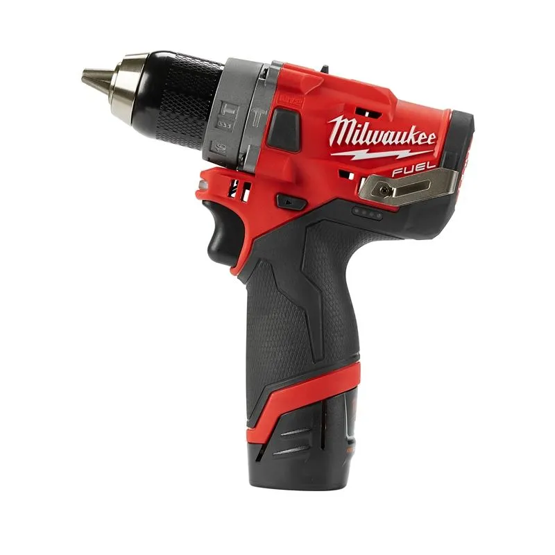 2504-22 M12 FUEL 12 Volt Lithium-Ion Brushless Cordless 1/2 in. Hammer Drill Kit