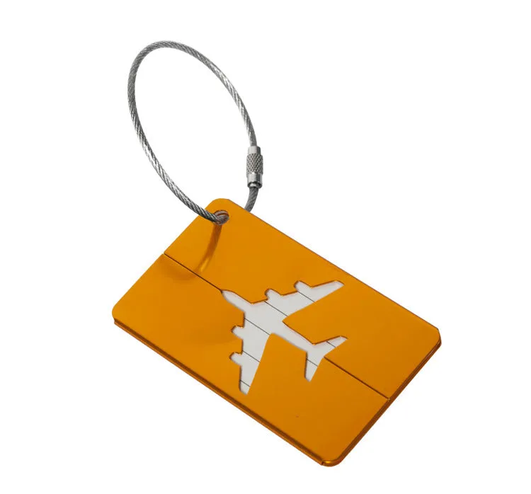 Aluminum Alloy Luggage Tag Tag Luggage Boarding Pass Metal Check-in Tag