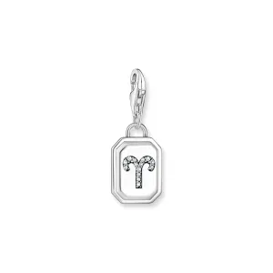 Aries Zodiac sign silver charm Pendant