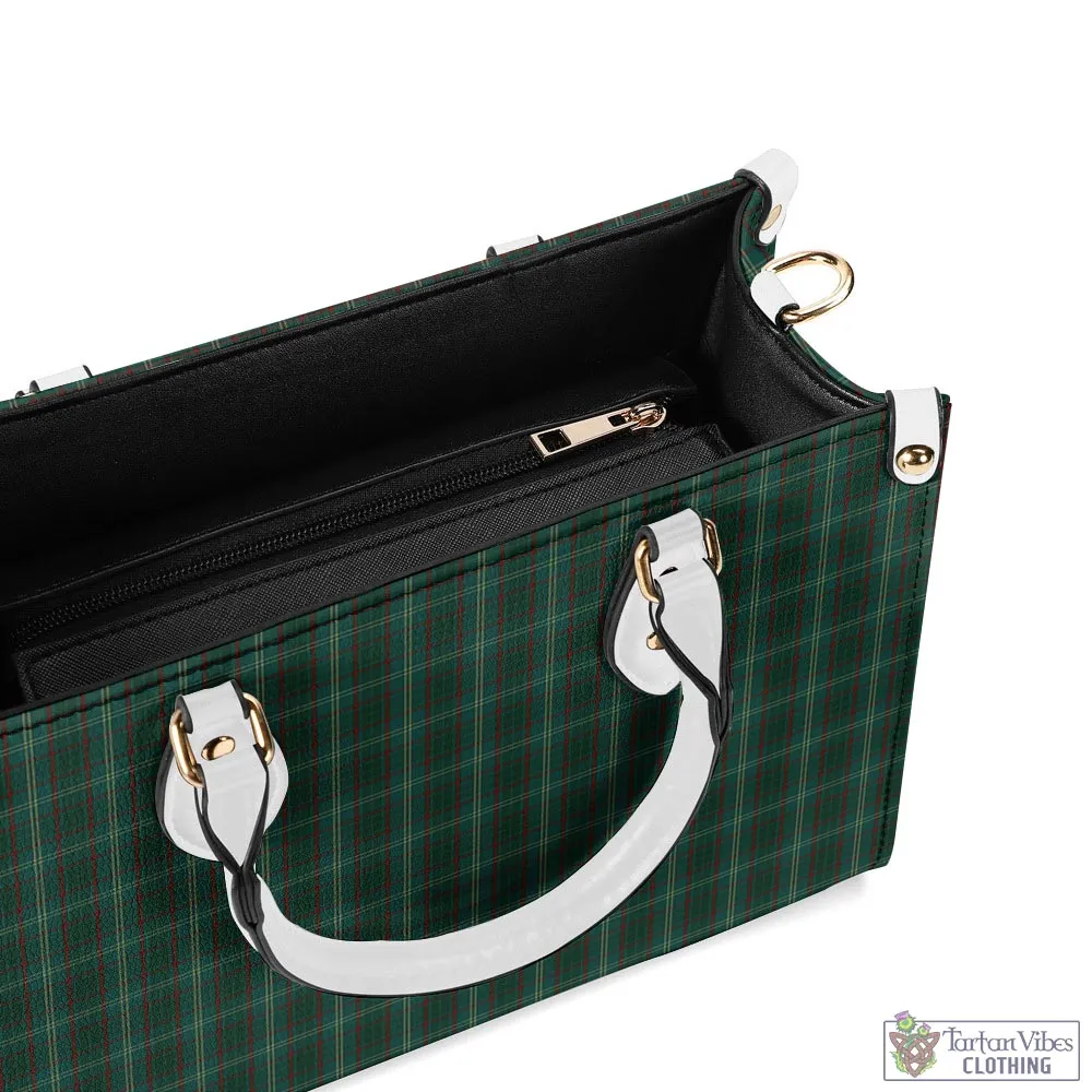 Armagh County Ireland Tartan Luxury Leather Handbags