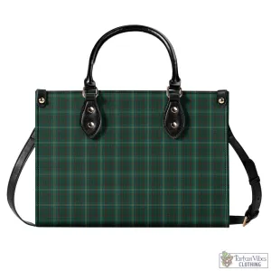 Armagh County Ireland Tartan Luxury Leather Handbags