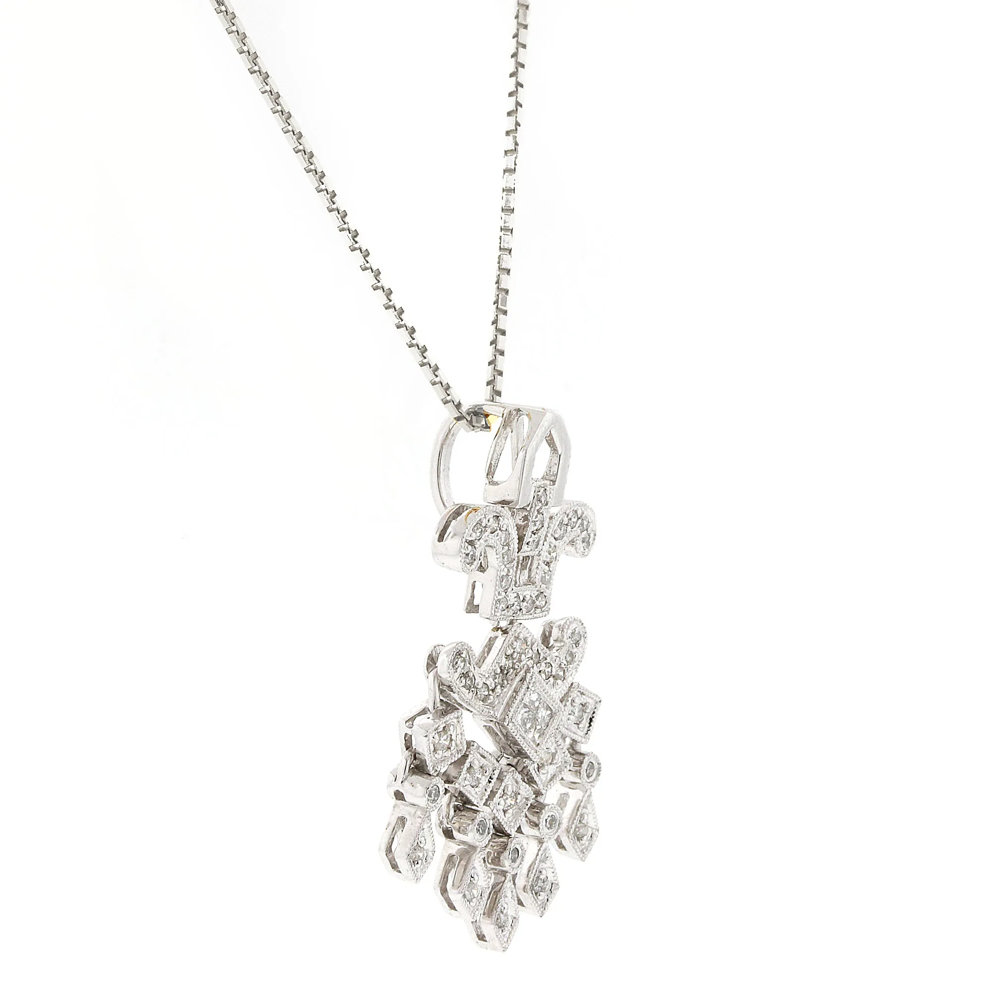 Art Deco Style Diamond Pendant