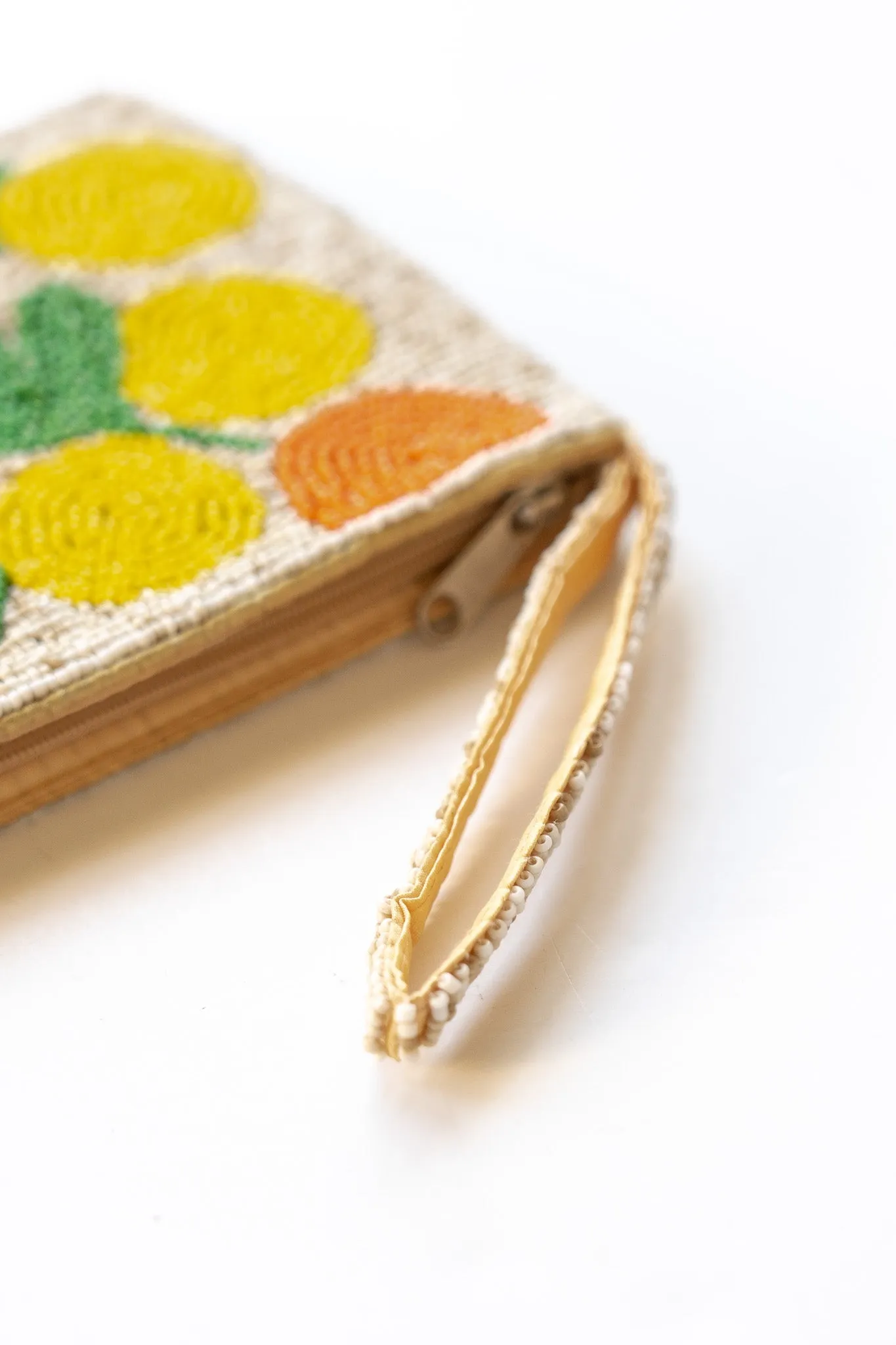 Autumn Bloom Large Beaded Clutch