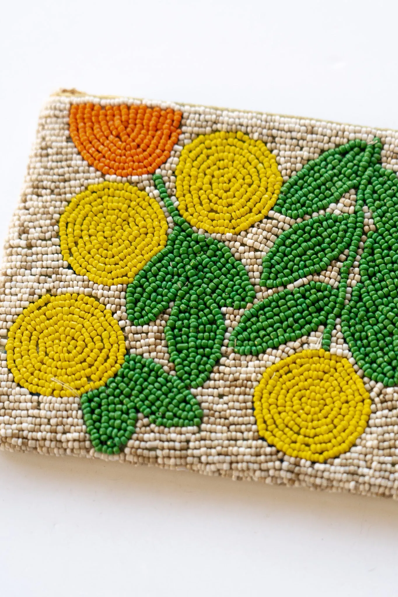 Autumn Bloom Large Beaded Clutch