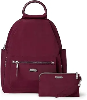 Baggallini Women's All Day Backpack, Eggplant