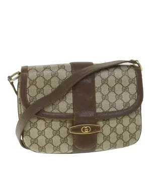 Beige GG Supreme Shoulder Bag with Adjustable Strap