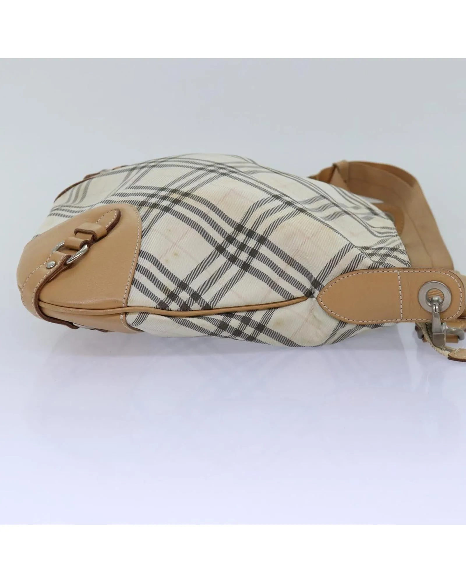 Beige Nylon Shoulder Bag with Nova Check Pattern by Burberry