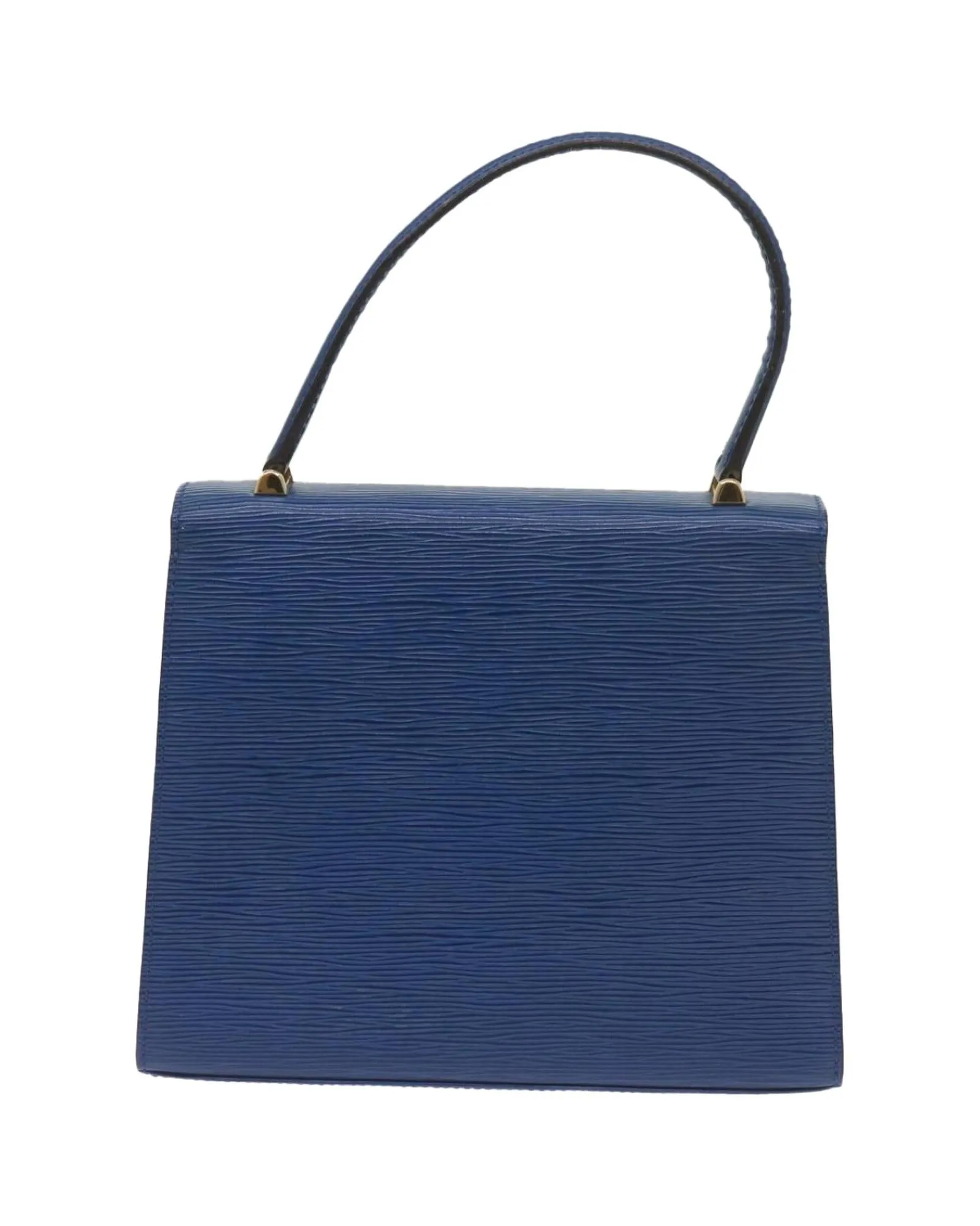 Blue Leather Hand Bag by Louis Vuitton