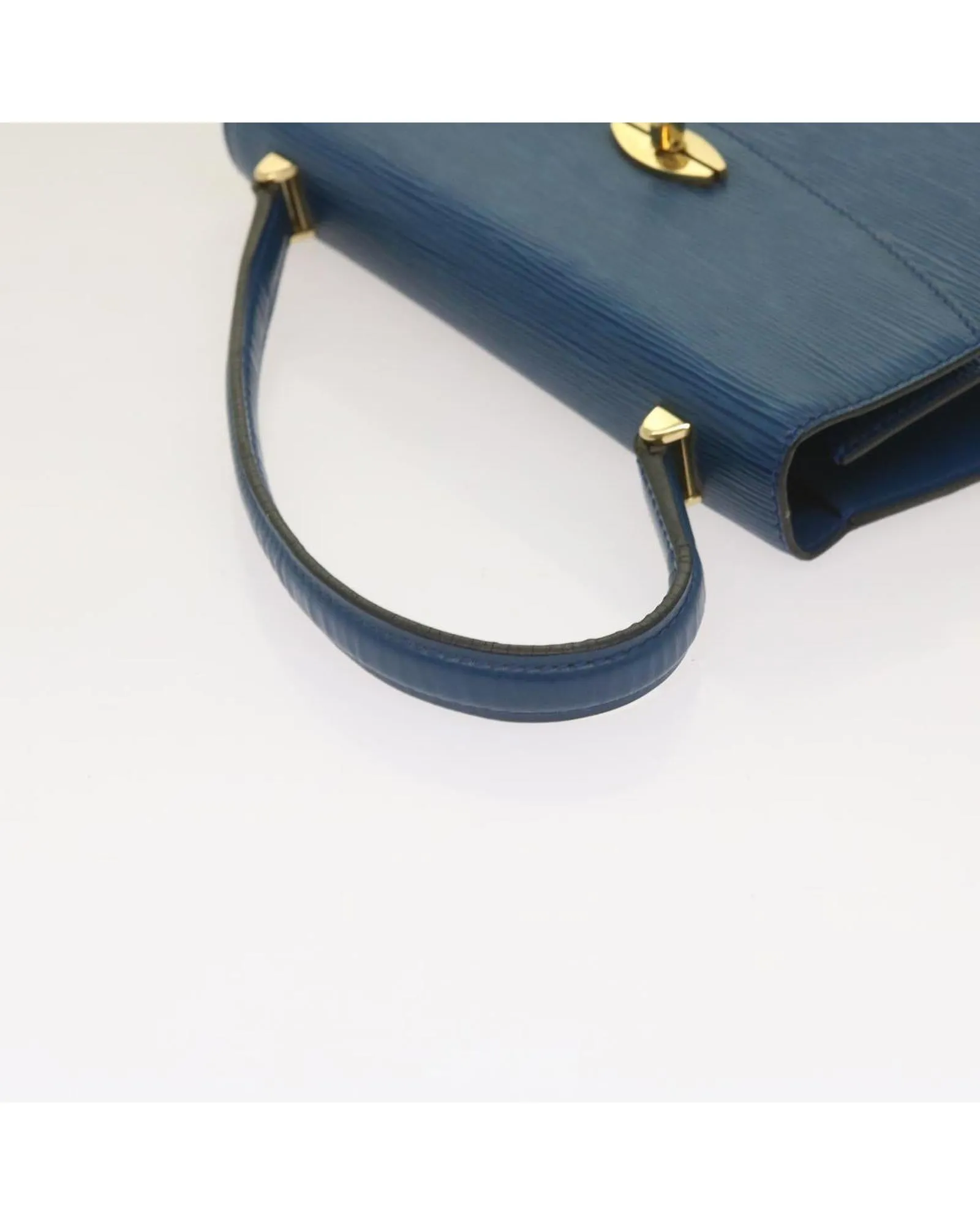 Blue Leather Hand Bag by Louis Vuitton