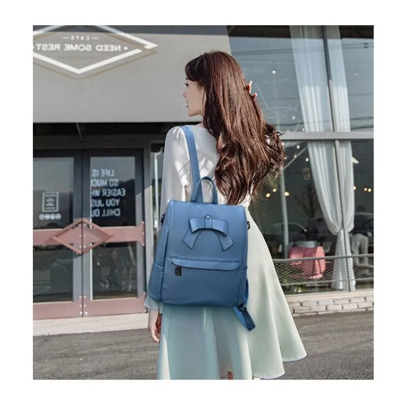 Bow-Knot Female Travel Retro Backpack