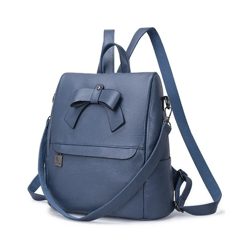 Bow-Knot Female Travel Retro Backpack