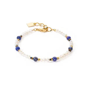 Bracelet Flow Freshwater Pearls & Sodalite gold