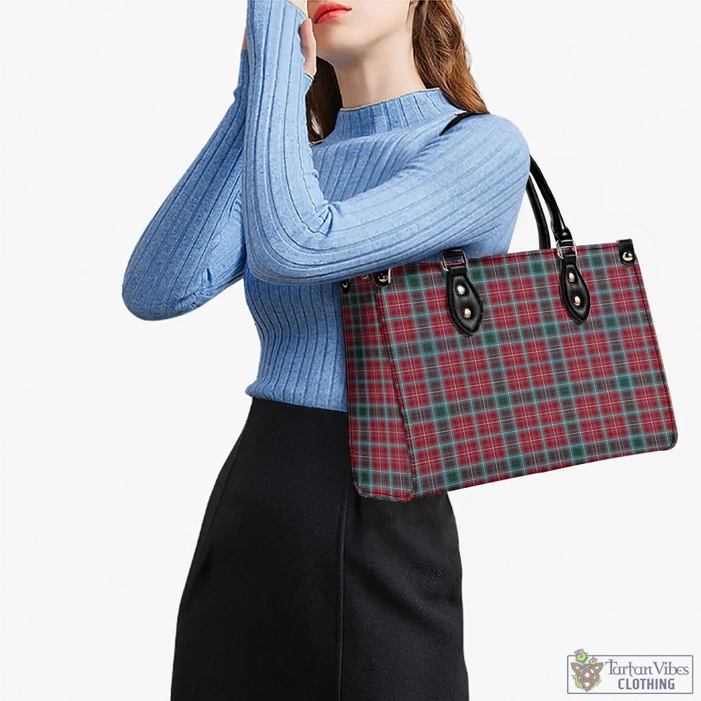 British Columbia Province Canada Tartan Luxury Leather Handbags