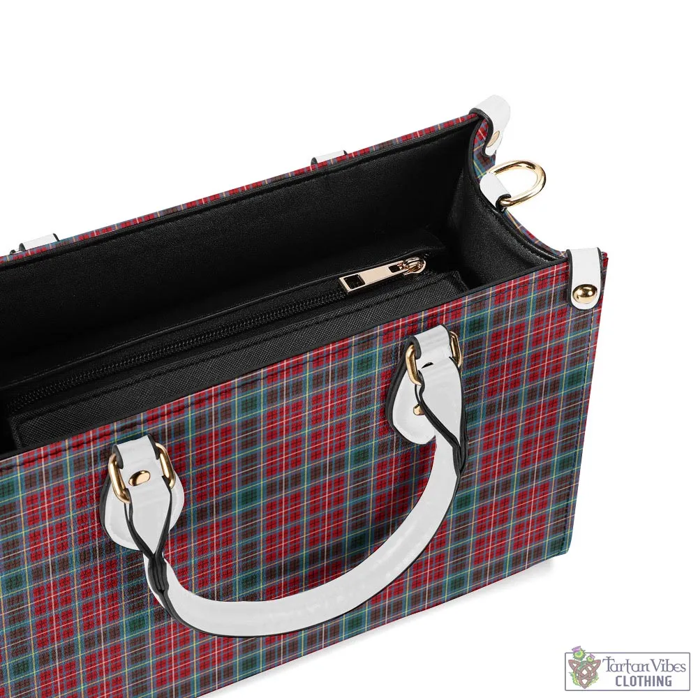 British Columbia Province Canada Tartan Luxury Leather Handbags