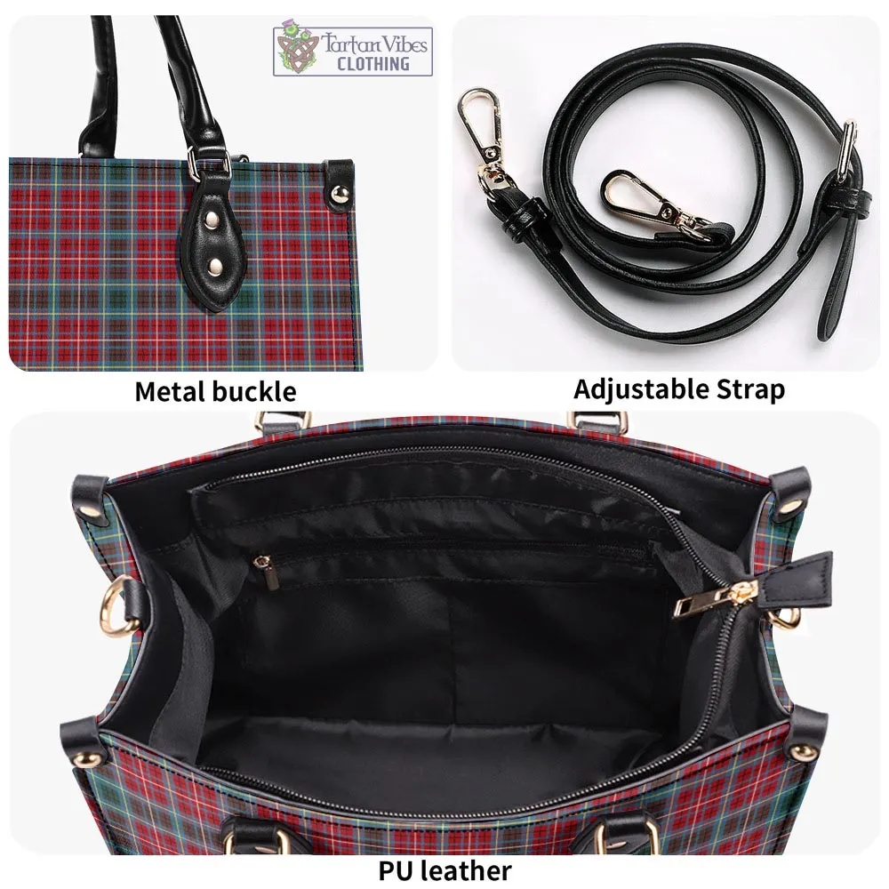 British Columbia Province Canada Tartan Luxury Leather Handbags