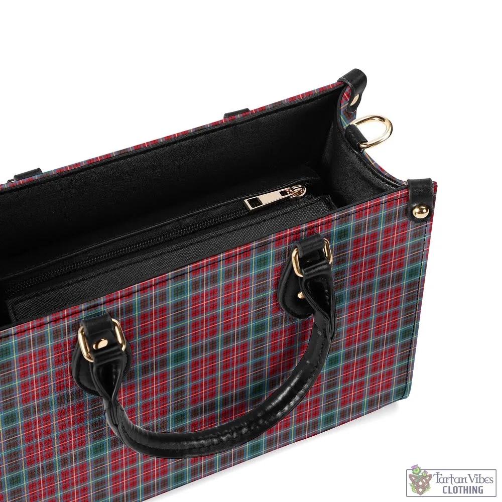 British Columbia Province Canada Tartan Luxury Leather Handbags