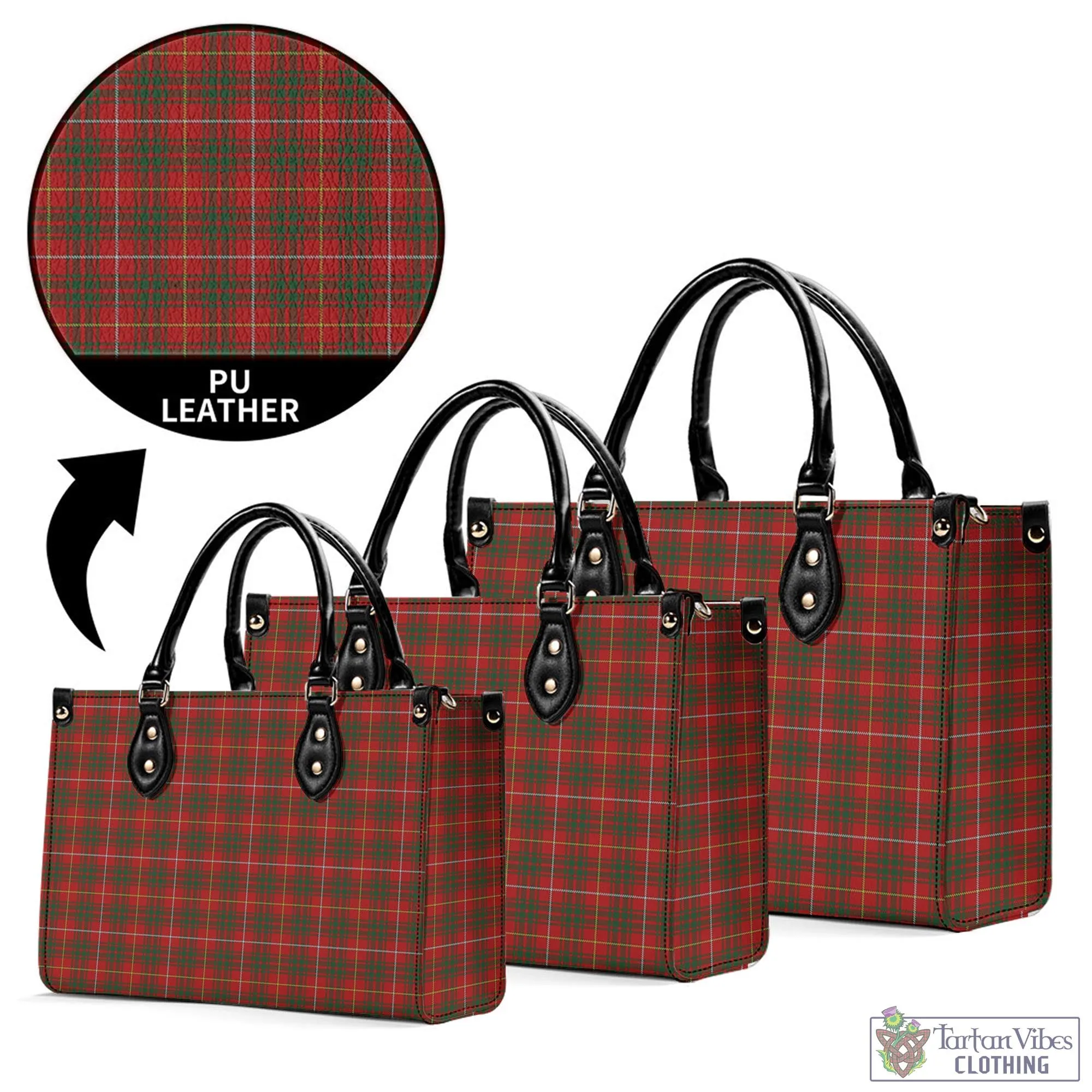 Bruce Tartan Luxury Leather Handbags