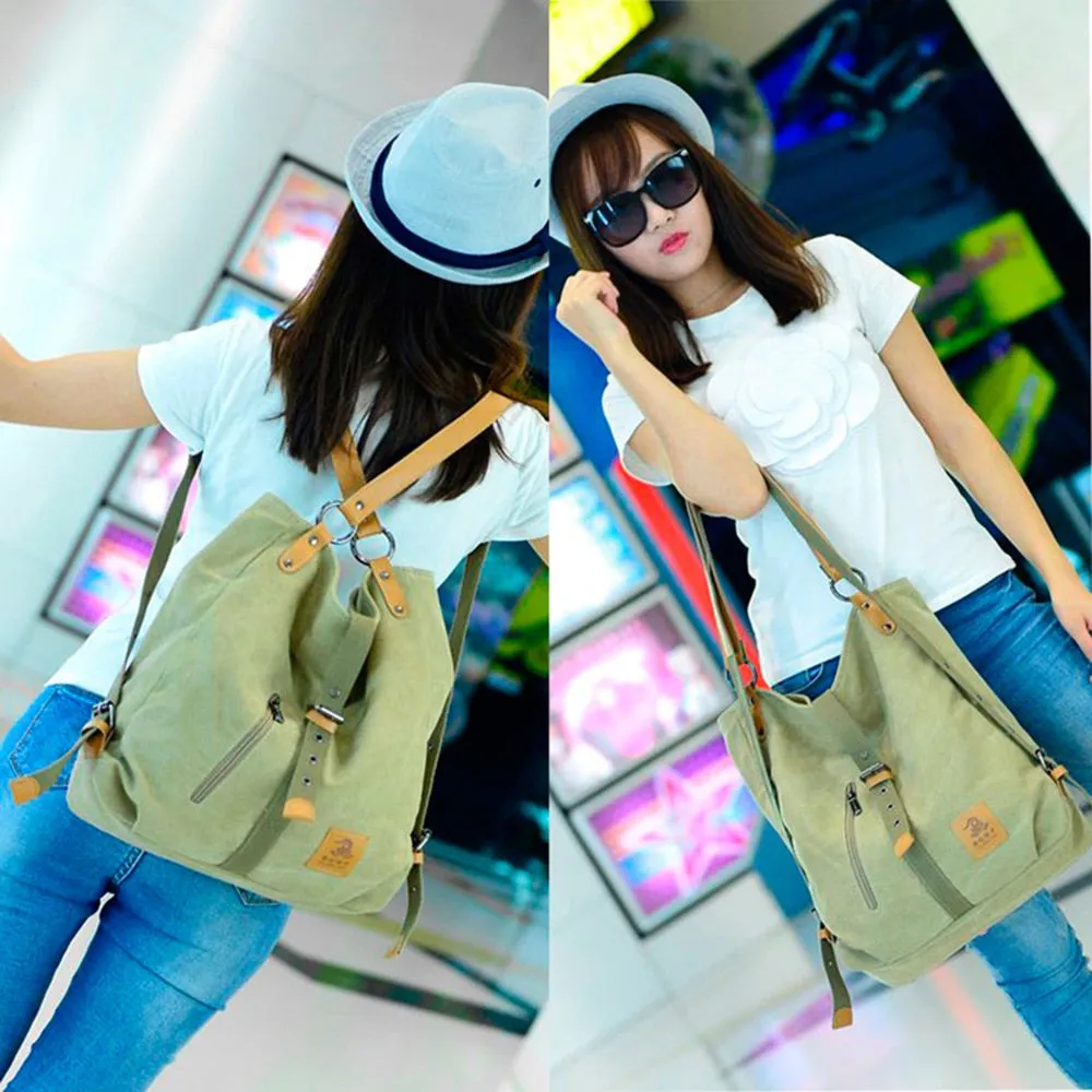 Canvas Shoulder Bag for Women