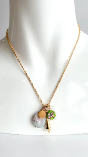 Charm Cluster Necklace