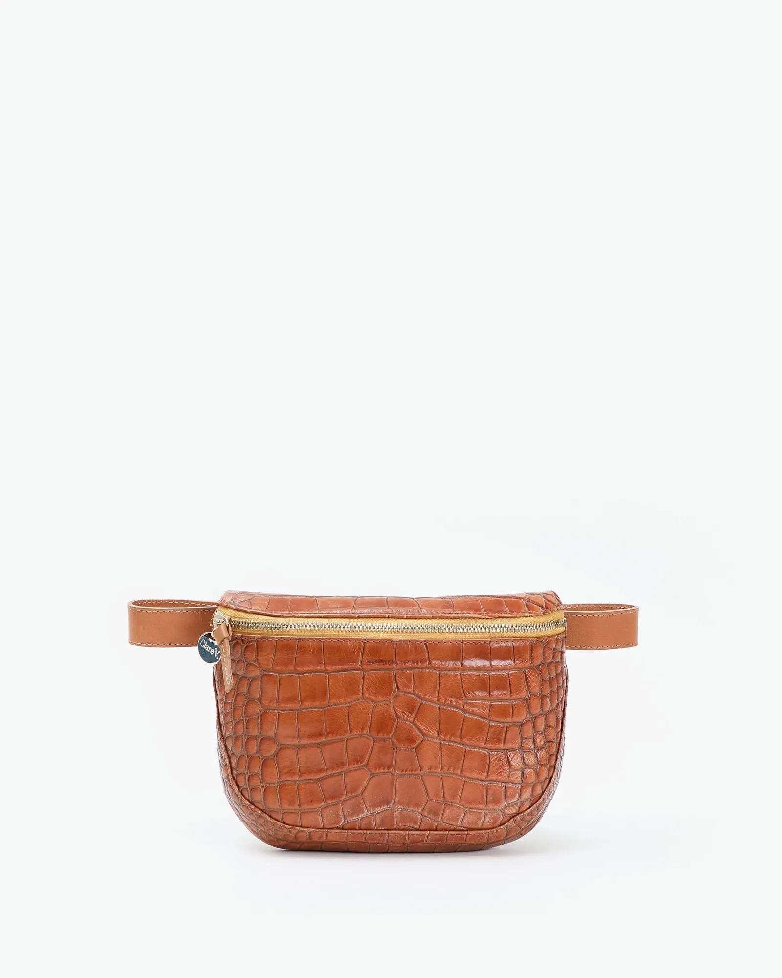 Clare V. - Fanny Pack in Cuoio Autumn Croco