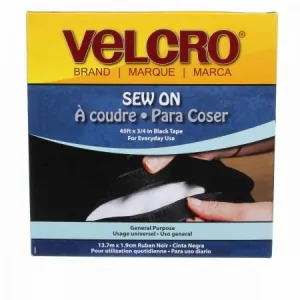 Clearance - VELCRO® Brand Fastener Regular Duty Tape Black 3/4in - Per Meter