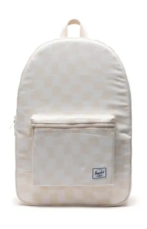 Cotton Casuals Daypack Backpack - Vintage Check Natural/White