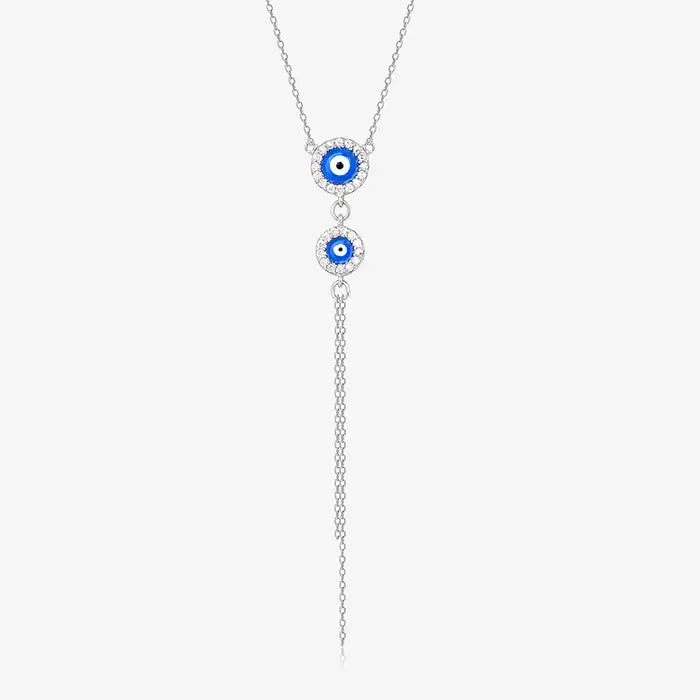 Dangling Evil Eye Chain Locket