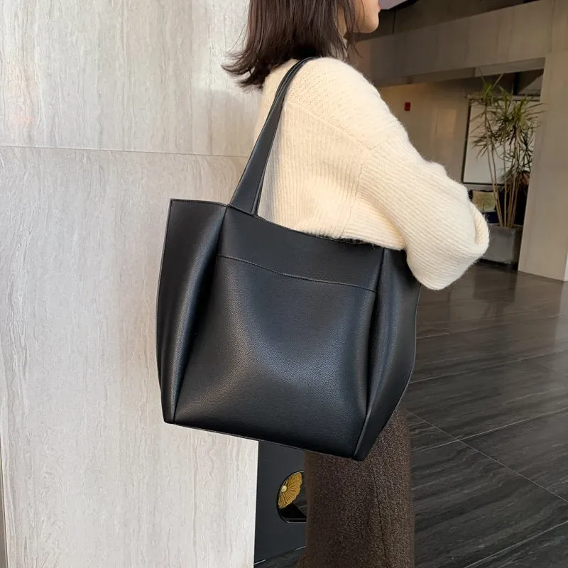 DUNNMALL One-Shoulder Large Bags Women's Bag  New Fashion Commuter Simple Tote Bag Ins Large Capacity Handbag Fashion