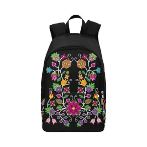 Floral Beadwork-01 Fabric Backpack for Adult