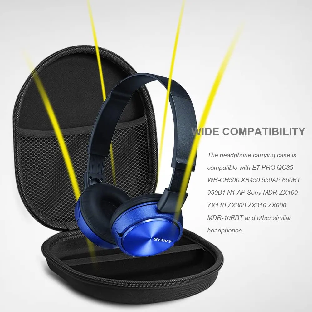 Free Headphone Carrying Hard Case For Foldable Headphone