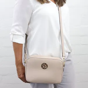 Freida leather crossbody bag