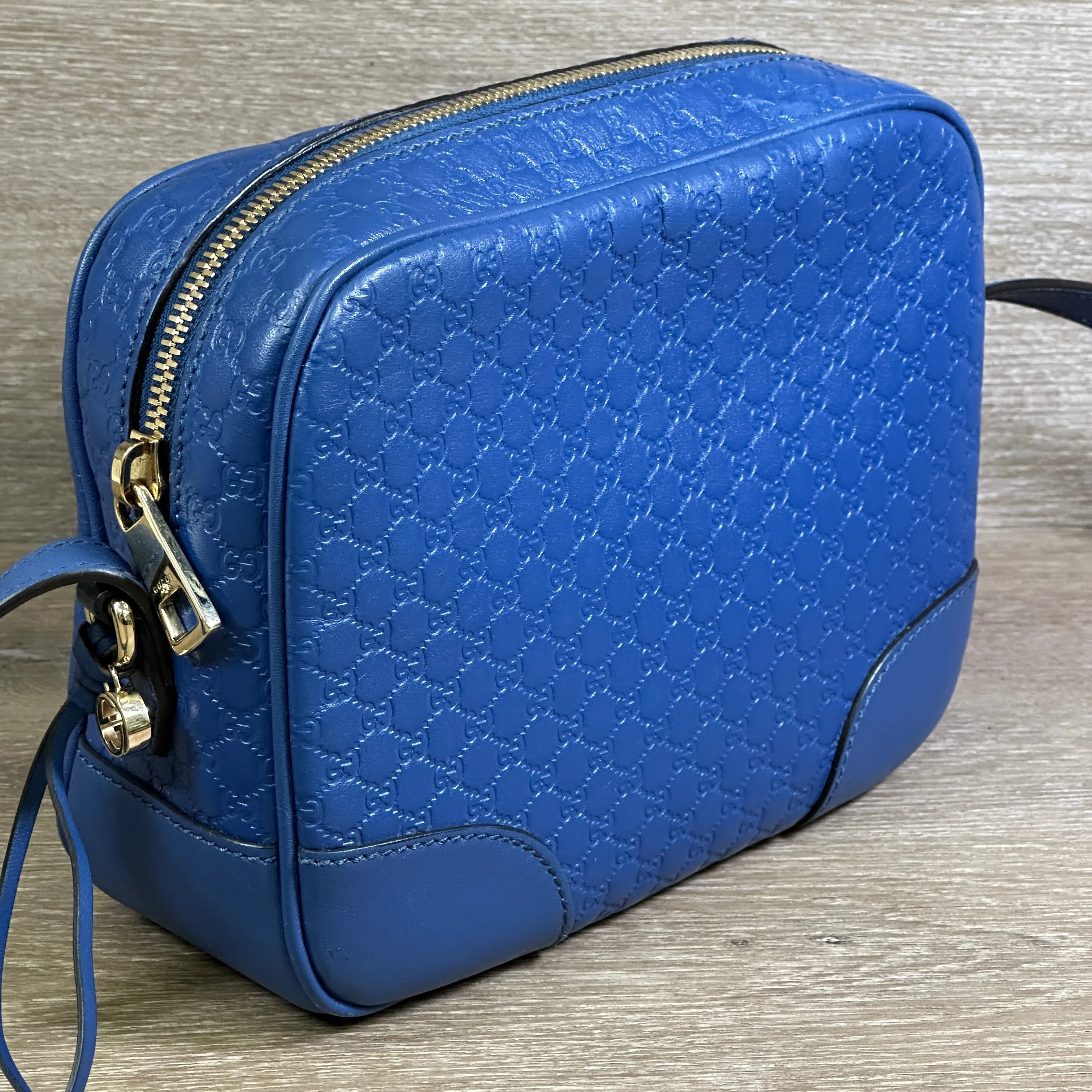 Gucci Guccissima Bree Crossbody - Blue