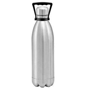 HALO NATION® Double Wall Stainless Steel Vacuum Insulated Flask Thermosteel Water Bottle with Handle, 24 Hours Hot & Cool Bottle Thermos Flask - 1800 ML