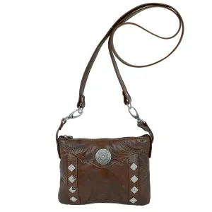 Hitchin Post Crossbody Bag / Dark Brown