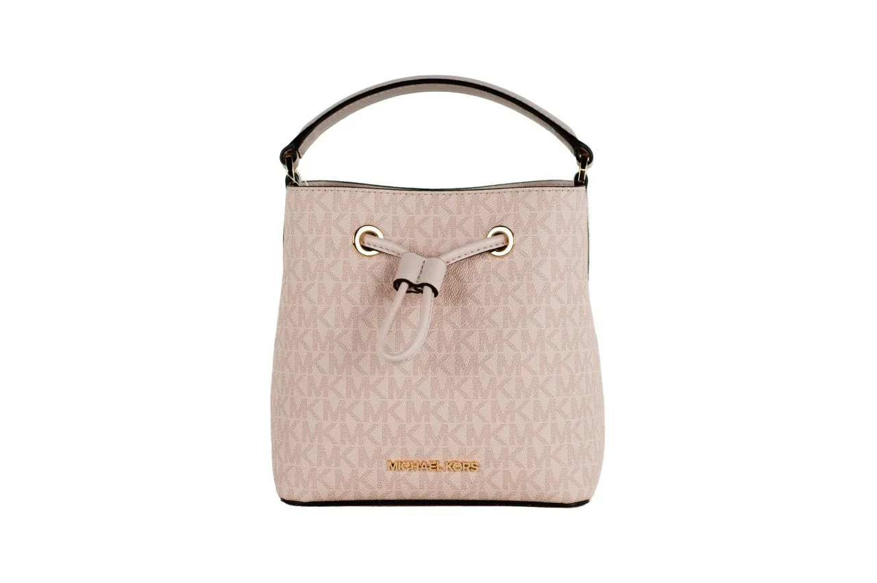 Michael Kors Suri Small&nbsp; Bucket Bag (Dark Powder Blush Signature)