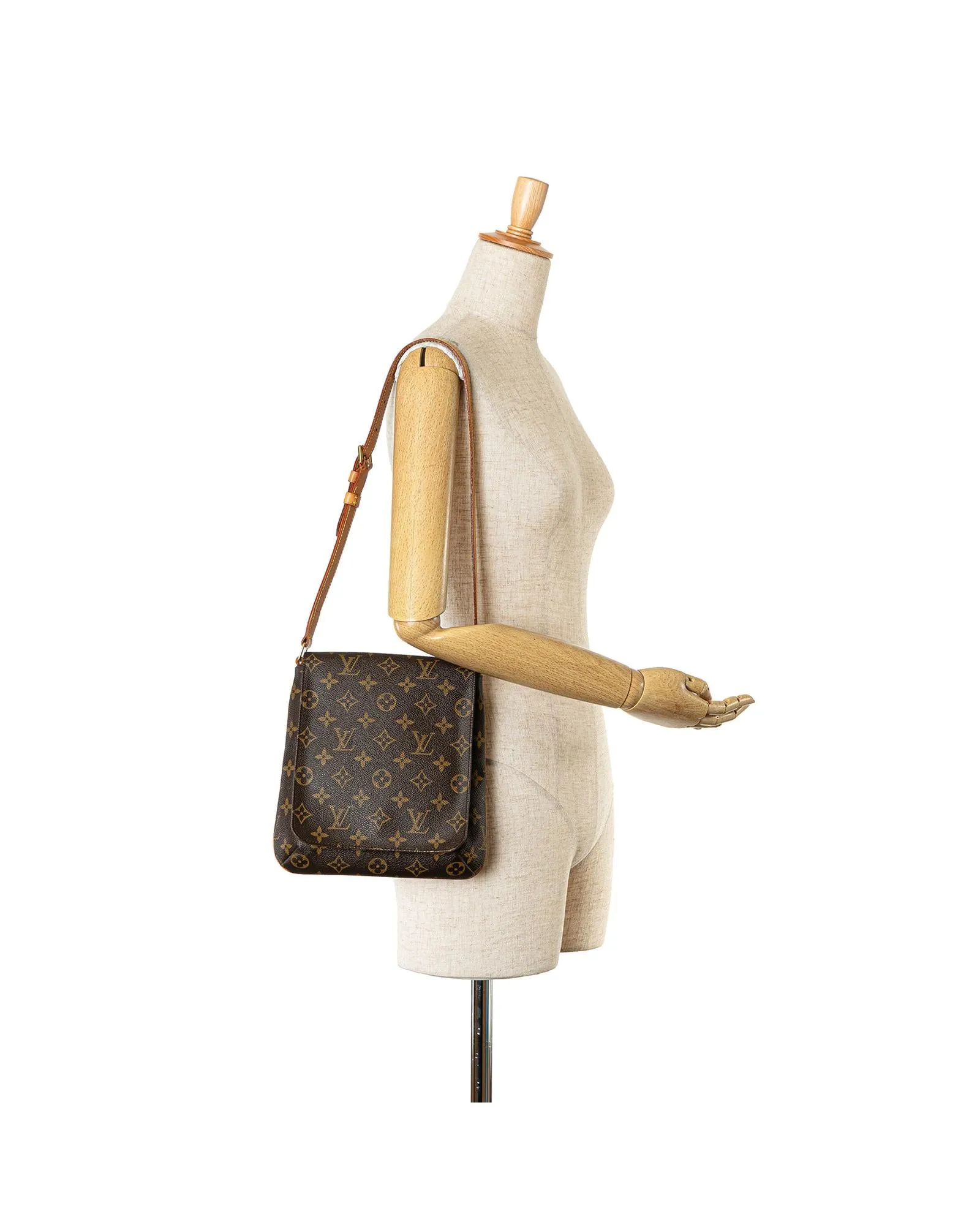 Monogram Canvas Musette Salsa with Adjustable Leather Strap