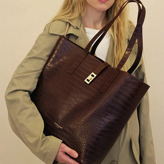 Nina Croco 12" - Brown