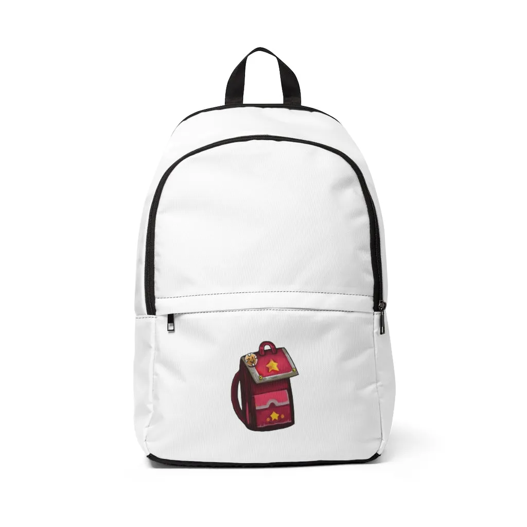 Pink Bag Unisex Fabric Backpack