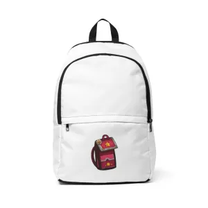 Pink Bag Unisex Fabric Backpack