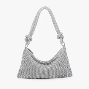 Rhinestone Slouchy Shoulder Bag