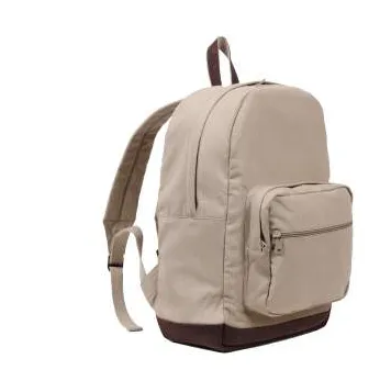 Rothco Vintage Canvas Teardrop Backpack With Leather Accents