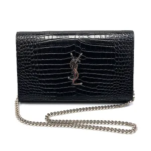 Saint Laurent Monogram Chain Wallet Crossbody