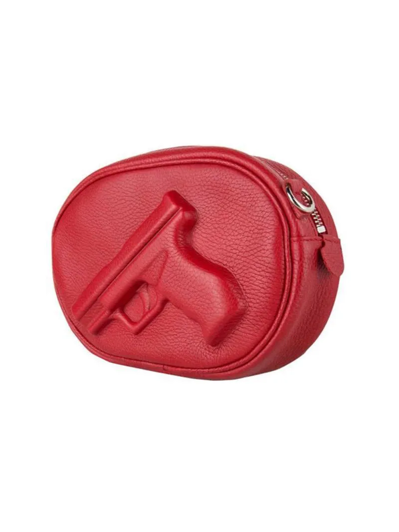 Small Oval Purse Gun Bag Red