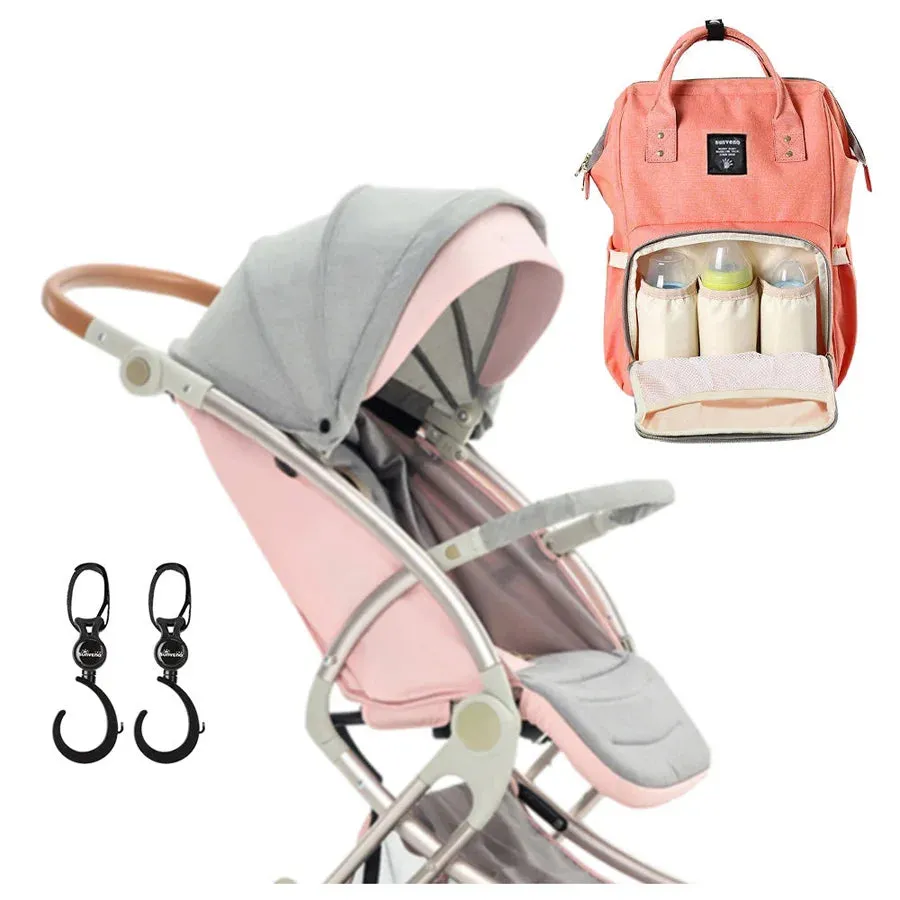 Teknum Feather Lite Traveller Stroller A1 Story (Light Pink Combo)