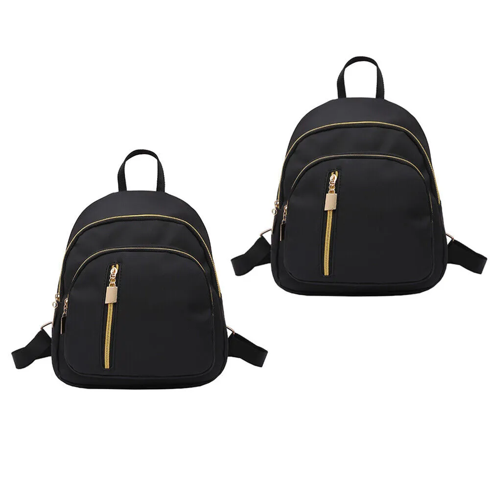 US 1-2 Pack Women's Shoulder Rucksack Purse Travel Bag Waterproof Mini Backpack