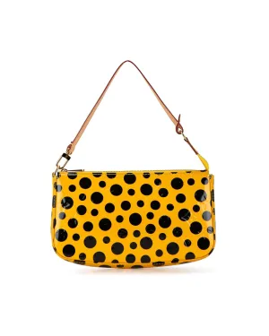 Vernis Leather Dots Infinity Pochette with Vachetta Strap