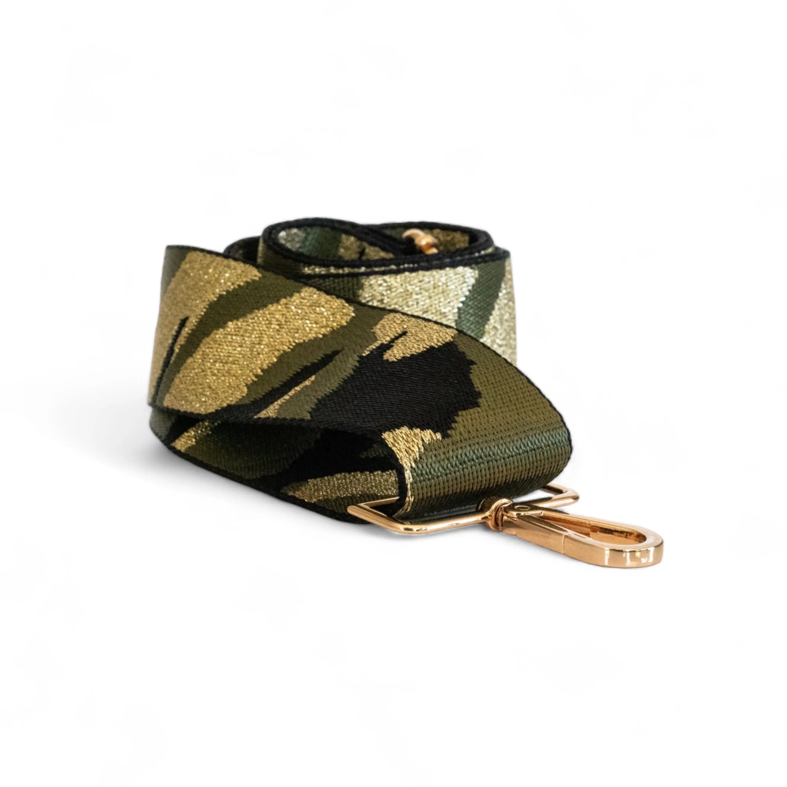 Webbing Shoulder Strap NEW Olive/ Gold Camo Gold Hardware