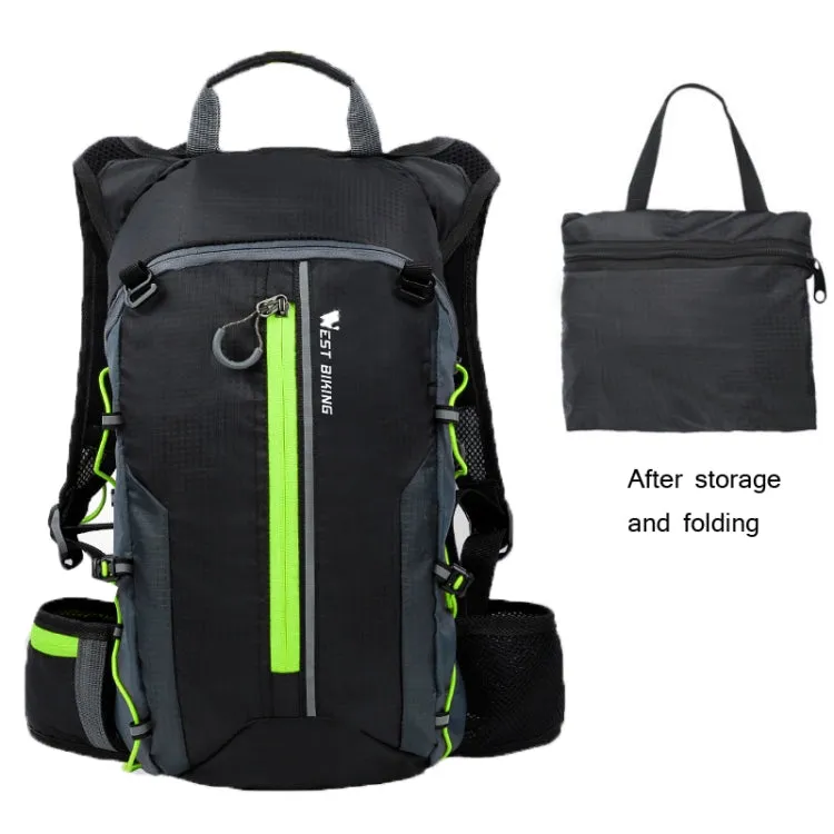 WEST BIKING Mountain Bike Riding Backpack Outdoor Lightweight Travel Bag(Green)