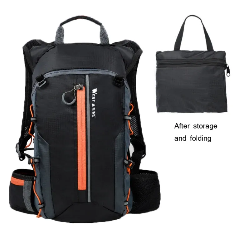 WEST BIKING Mountain Bike Riding Backpack Outdoor Lightweight Travel Bag(Orange)